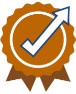 Illustration of a quality control badge representing improved Performance